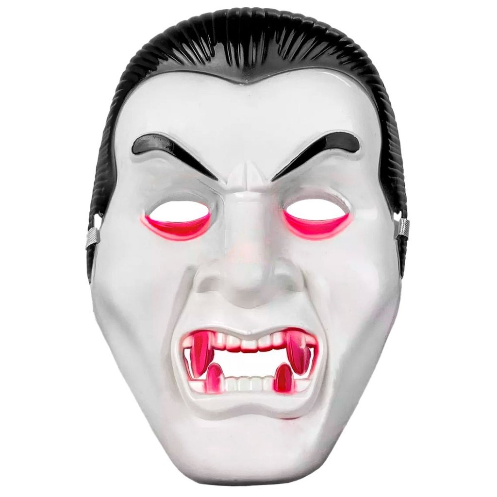 Máscara Drácula Vampiro Terror Assustador Halloween Fantasias Infantil Criança