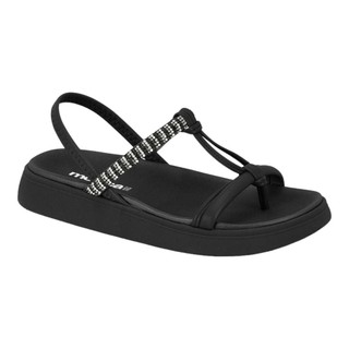 Sandalia Papete Moleca Feminina Brilho Tiras Casual Macia Original em Oferta na Shopee