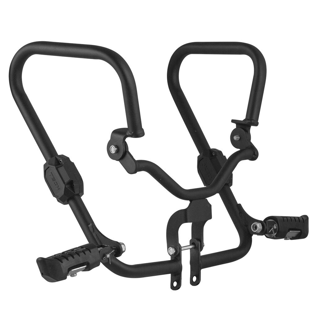 Protetor de Carenagem Armor com Pedalaleira Retratil Titan 150 2004 à 2008 Aço Tubular
