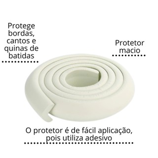 2 METROS ROLO PROTETOR DE QUINA CANTO E BORDA PROTEGE BEBE
