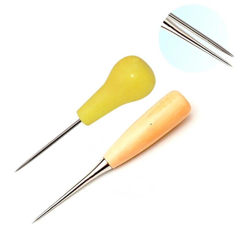 Agulhão Furador Marcador Cartonagem Artesanato Kit 2 Peças