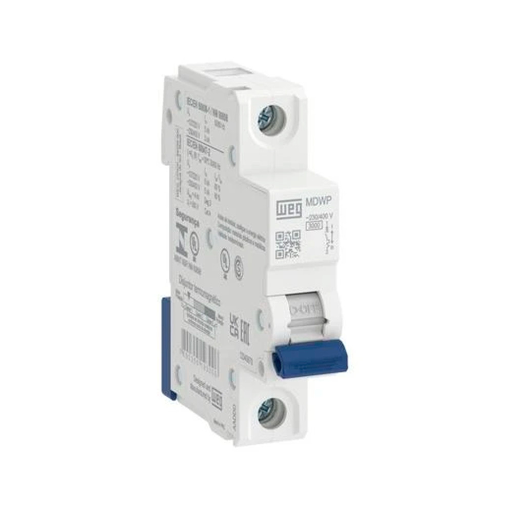 DISJUNTOR UNIPOLAR 40A CURVA C MDWP C40 MINI DIN WEG