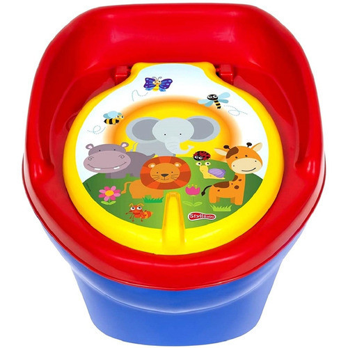 Troninho Pinico Infantil Desfralde Bebê Meninos E Meninas Cor Vermelho em Oferta na Shopee