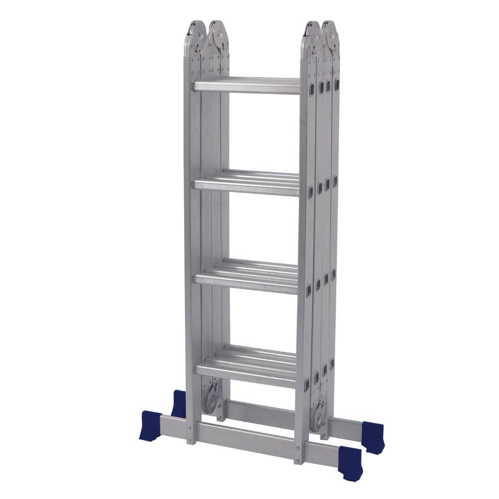 Escada Articulada 4x4 com Plataforma em Alumínio Mor em Oferta na Shopee