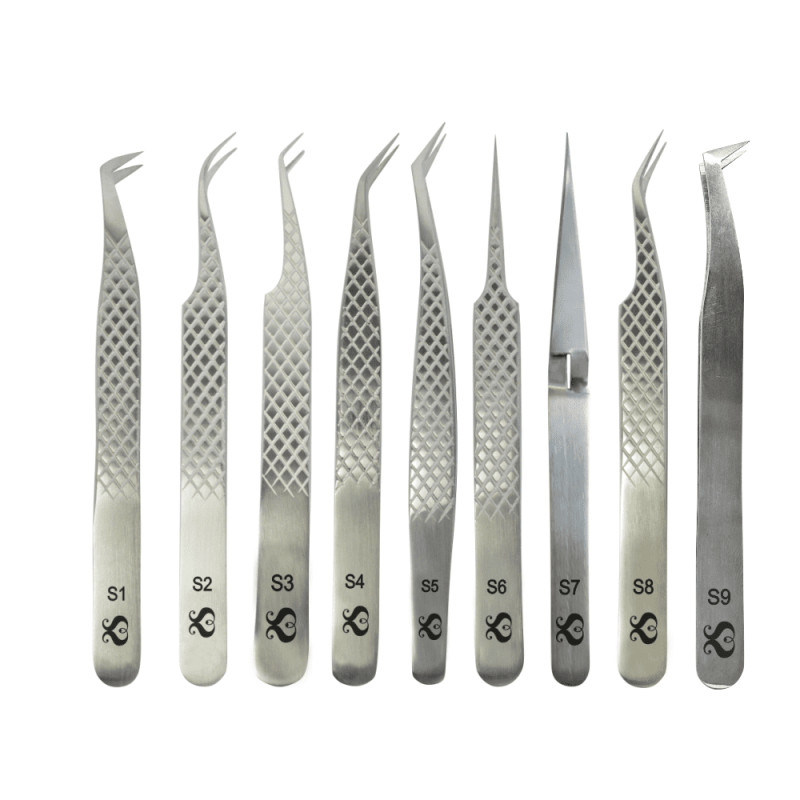 Pinça Para Extensão de Cílios Sobelle Prata Unidade em Oferta na Shopee