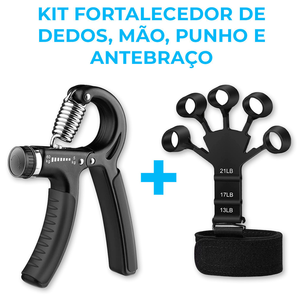 Kit FISIOTERAPIA Alicate Aperto De Mão Dedo Mãos Pulso Fisioterapia Reabilitação FORTALECER