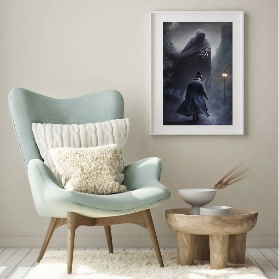 Quadro Decorativo Exú Capa Preta - 60x48cm