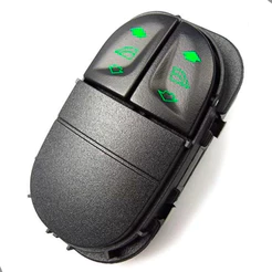Interruptor Vidro Elétrico Duplo Ford Escort Zetec 1997/2002 Led Cor Verde 8 Pinos