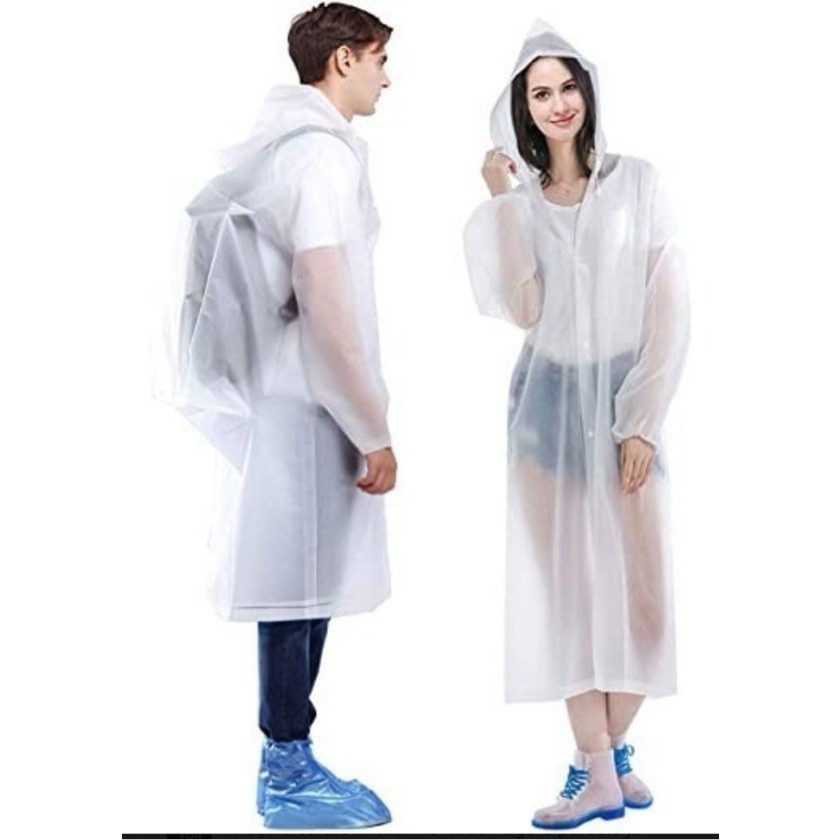 Capa De Chuva Reforçada Pvc Transparente Resistente Chl Ca-837
