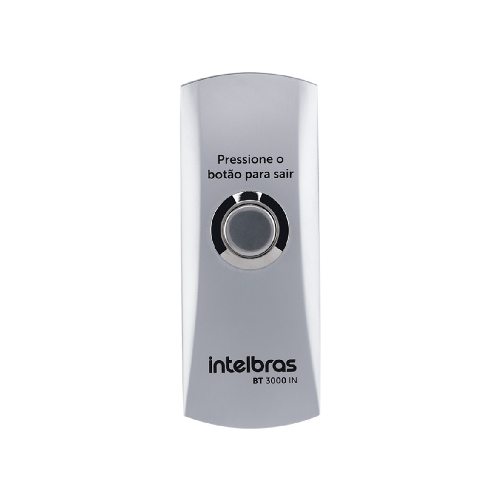 BOTÃO DE SAIDA INOX C/CAIXA AC6904 BT 3000 IN - INTELBRAS