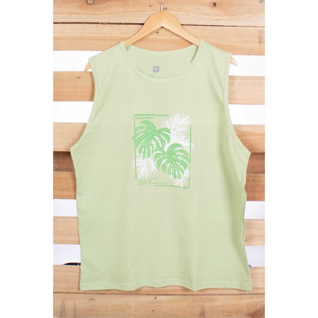 Regata Plants 100% Algodão Manga Curta Gola Redonda Modelagem Reta Gogocloset