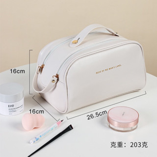 Bolsa Necessaire Organizador Cosmético Maquiagem Capacidade Extra Grande Para Viagem - ali...