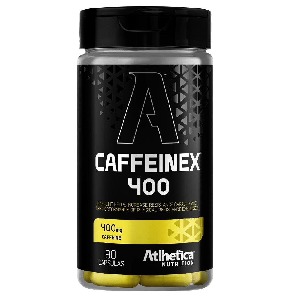 Caffeinex 400mg Pote C/90 Cápsulas Atlhetica Nutrition / SEM SABOR em Oferta na Shopee