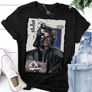 Camiseta Darth Vader Anakin Skywalker Star personalizada estampada básica algodão vintage novo