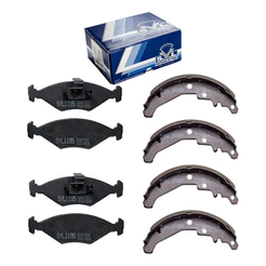 Kit Pastilha Dianteira E Sapata Traseira Palio Siena 1.0 Syl