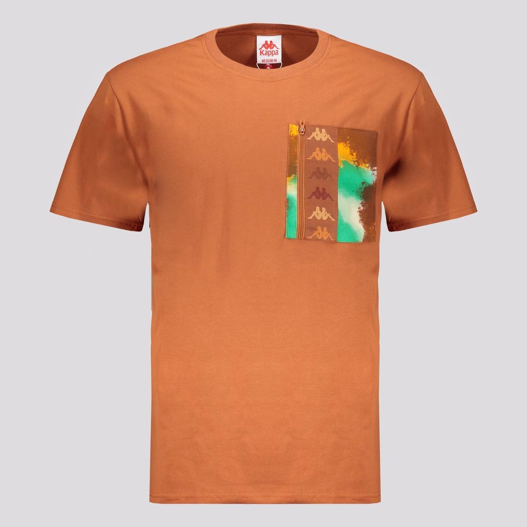 Camiseta Kappa Glenn Graphik Marrom em Oferta na Shopee