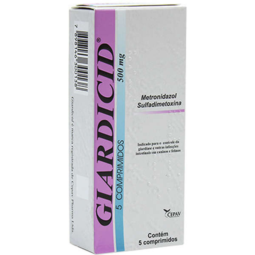 Giardicid 500 mg Cepav - 5 Comprimidos em Oferta na Shopee