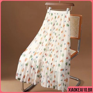 Saia Tule Adulto Amor Forrado Elástica Midi Moda Estilo Elegante Casual Saia de Tule Cintura Alta