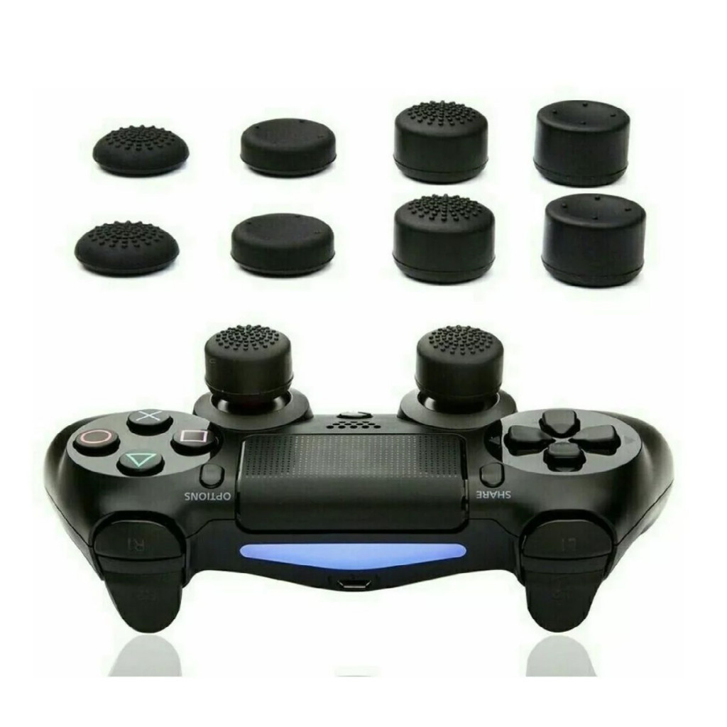 Grips 8 Unidades Protetor de Analógico Para Controles X-Box 360, One, Series, PlayStation 3, 4, 5 - detalhe