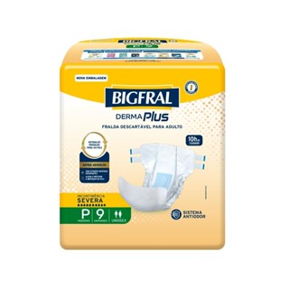 Fralda Geriátrica Bigfral Derma Plus P com 9un em Oferta na Shopee