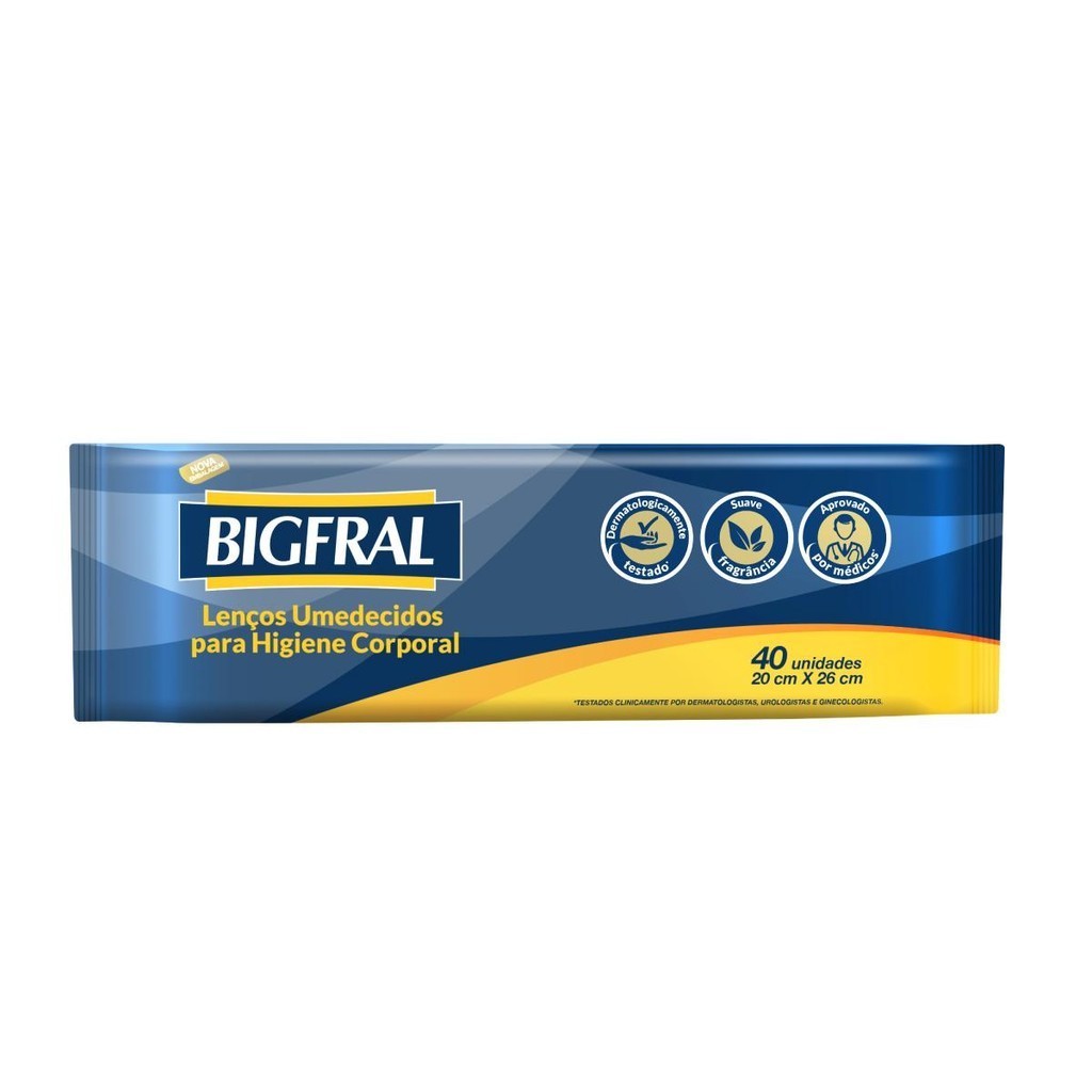 Toalhas Umedecidas Bigfral Suave Fragrância 40un em Oferta na Shopee