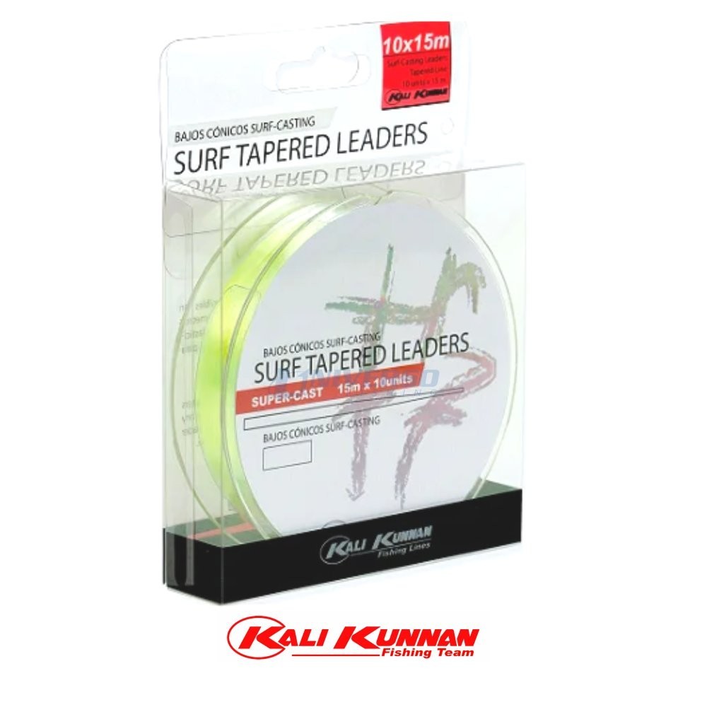 Linha Leader Cônico Kali Kunnan Surf Tapered - Verde | 0.18mm - 0.57mm (Arranque)