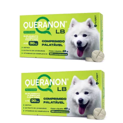 Combo 2 Queranon Lb Pele E Pelagem Cães Até 30kg C/30 Comprimidos