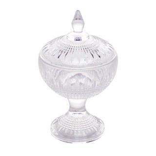 Potiche Decorativo Wolff Queen Cristal com Pé 11cm x 18cm em Oferta na Shopee