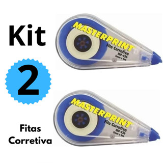 Kit 2 Fitas Corretiva 5mm x 6m Secagem Imediata Masterprint em Oferta na Shopee