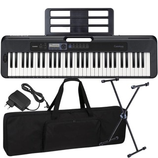 Kit Teclado Musical Casio CT-S300C2 Teclas Sensitivas + Capa Suporte em Oferta na Shopee