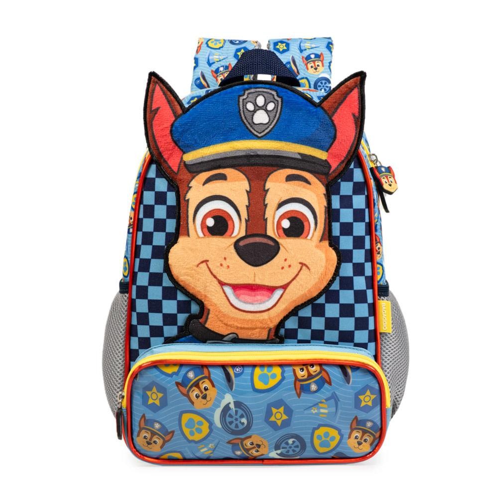 Mochila Escolar Masculina Infantil Patrulha Canina Chase Azul em Oferta na Shopee