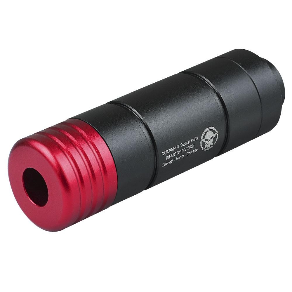 Supressor Fake Quickshot Rosca M14 Esquerda Airsoft 100mm em Oferta na Shopee