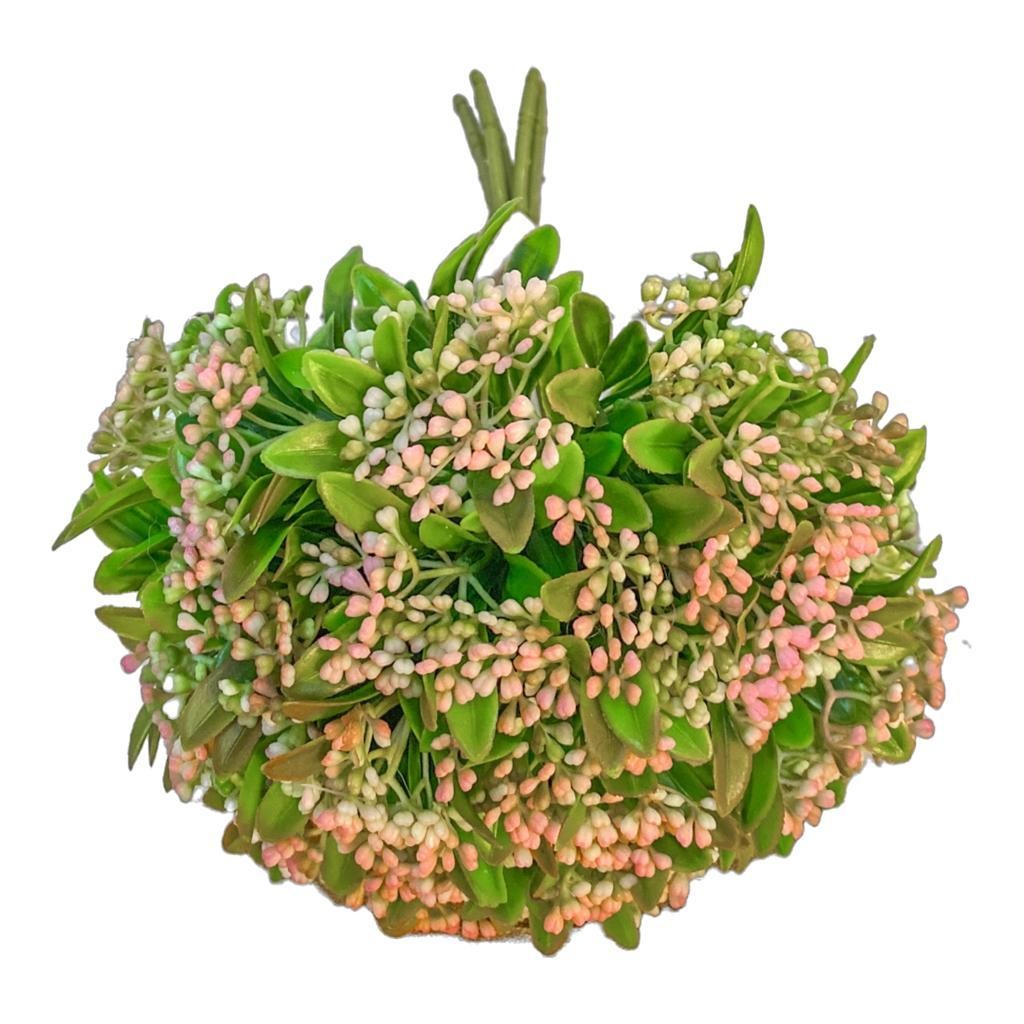 Maço Folhagem bem cheio Mosquitinho - Rosa 29cm