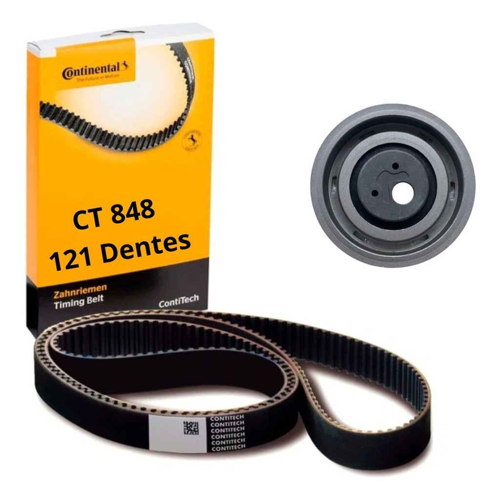 Kit Correia Dentada Contitech CT848 / Tensor Gol Santana Saveiro Parati Voyage Motor AP 1.6 1.8 2.0