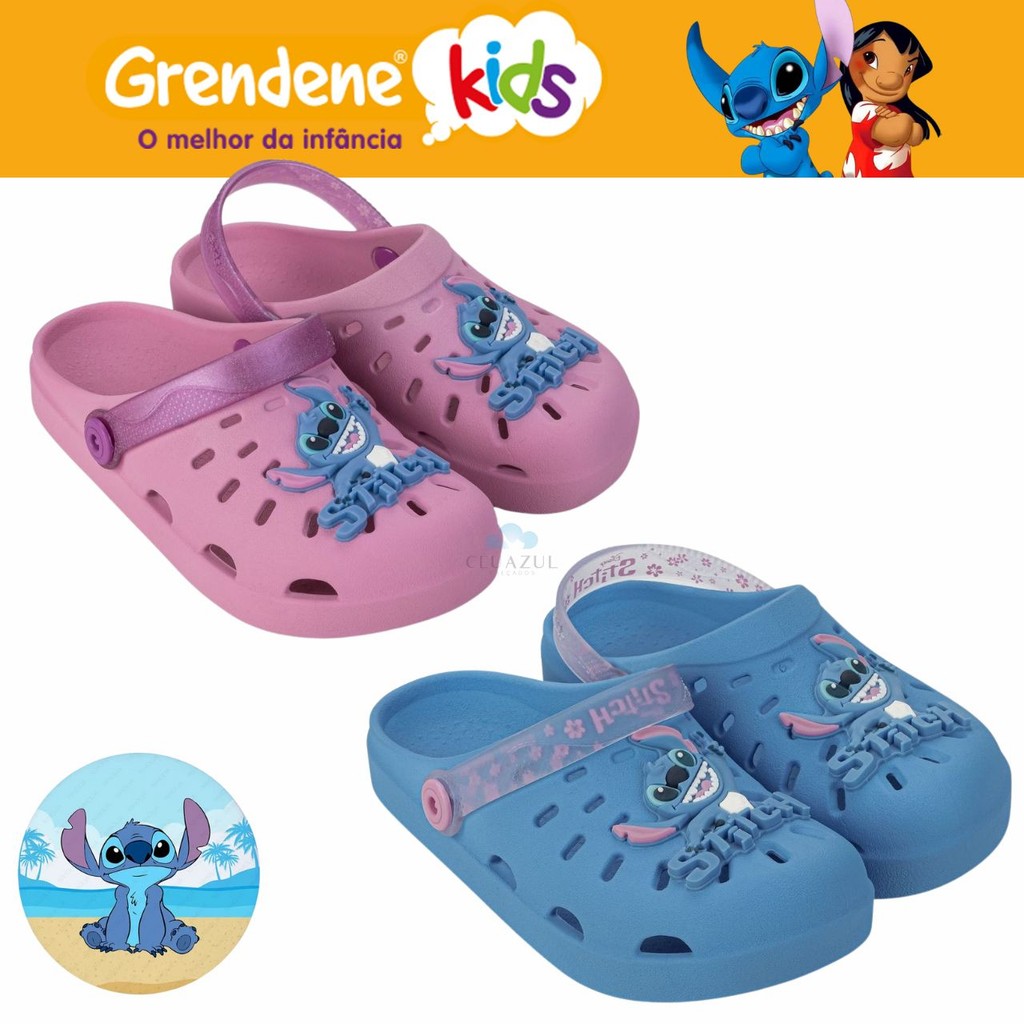 Sandália Babuche Grendene Kids Stitch Menina Infantil Divertida Fofa em Oferta na Shopee