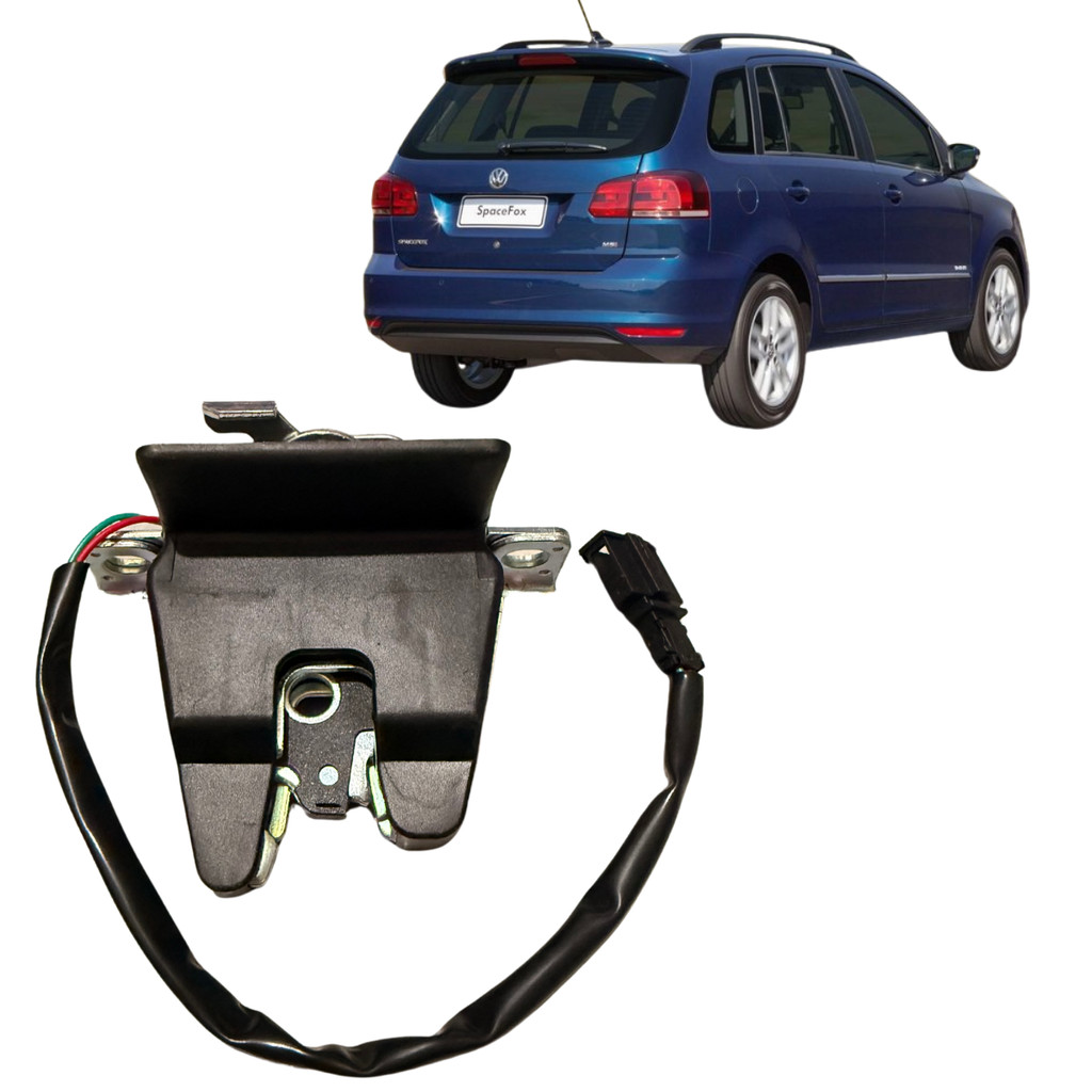 Fechadura Elétrica Com Micro Switch Tampa Traseira Porta Mala Spacefox 2009 2010 2011 2012 2013 2014