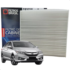 Filtro Ar Condicionado Cabine Honda Fit City Hrv Civic