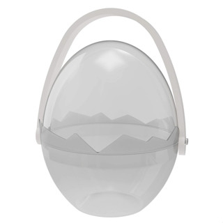 Cesta de Páscoa Ovo com Alça - Cristal - 1 unidade - Rizzo em Oferta na Shopee