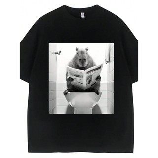 Camiseta Unissex 100% Algodão Capivara Jornal Humor Streetwear Lançamento Envio rápido