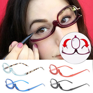 Óculos Com Moldura Completa Maquiagem Criativa Lupa De Rotativa Multifuncional Monocle Moda