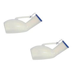 Kit 2 Papagaio De Plástico Coletor De Urina Masc Penico 1l