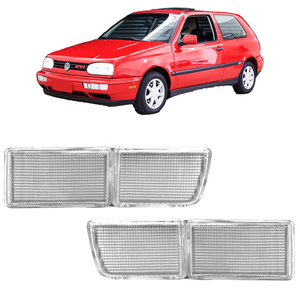 PAR Aplique Defletor Dianteiro Golf ALEMÃO GL / GLX 94 95 96 97 98 Cristal