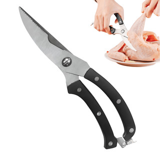 Tesoura De Cozinha Cortar Frango Peixe Carne Legumes Frutas Grande Profissional Inox Multiuso Galeto