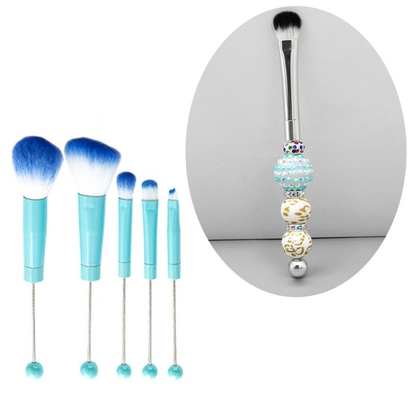 RUNNY 5pcs Jewelry Beaded DIY Eye Brush Conjunto De Escovas De Maquiagem Para Mulheres