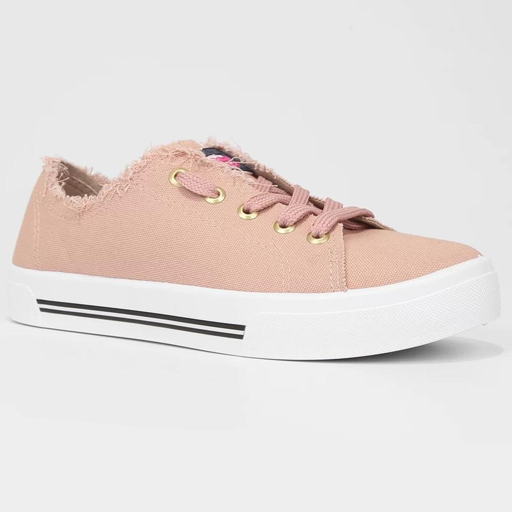 Tênis Moleca Casual Feminino - Rosa Claro - Women Shoes