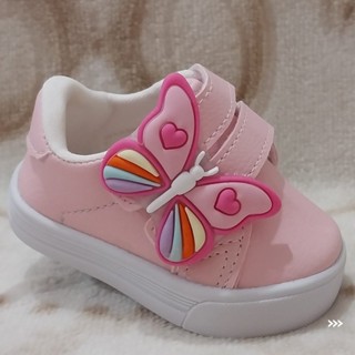 Tênis Borboleta rosa bebê menina infantil em Oferta na Shopee