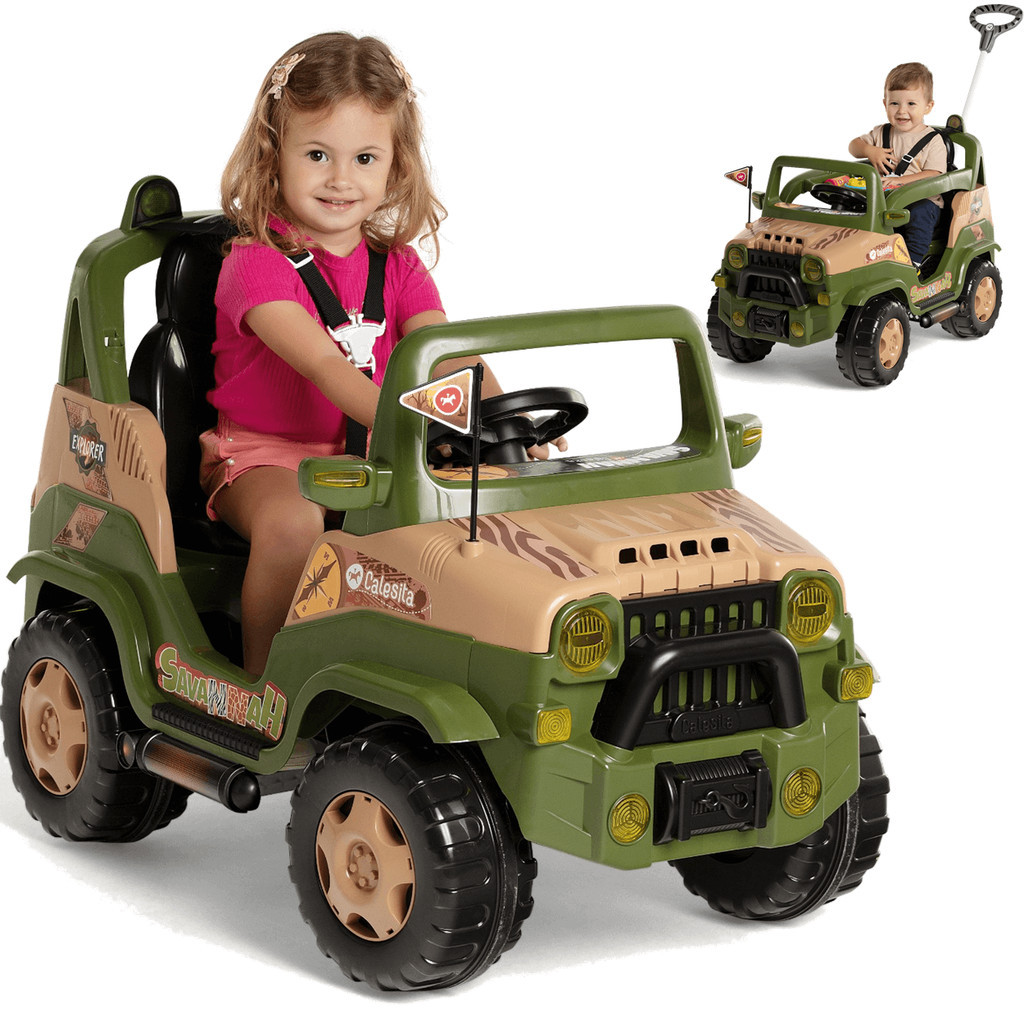 Carrinho de Passeio e Pedal Infantil Calesita Diipi Savannah em Oferta na Shopee