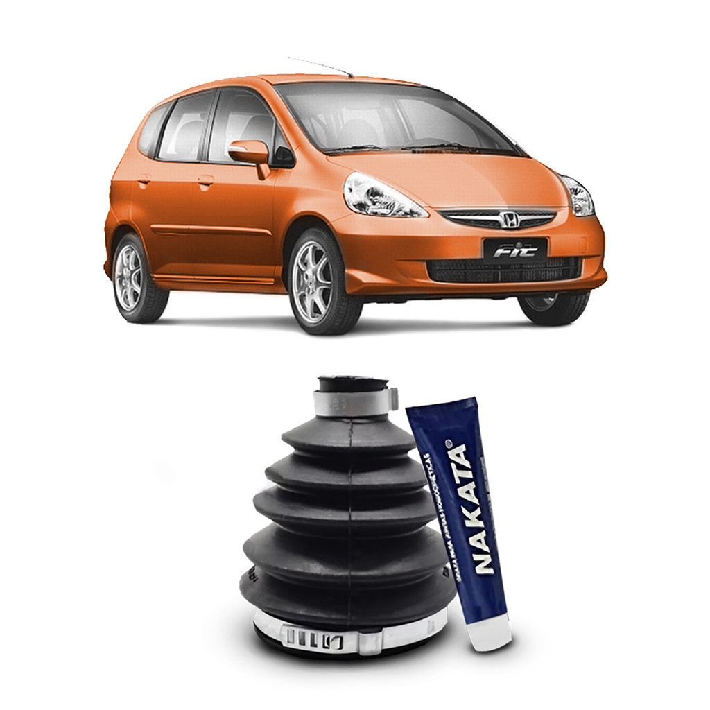 Kit Coifa Borracha Graxa Abraçadeira Homocinética Original Nakata Lado Roda Honda Fit 2003 2004 2005 2006 2007 2008