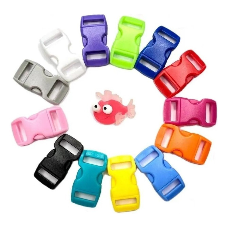 10pçs 1 Pçs De Cada Cor Fivela Engate P/ Alças E Artesanatos
