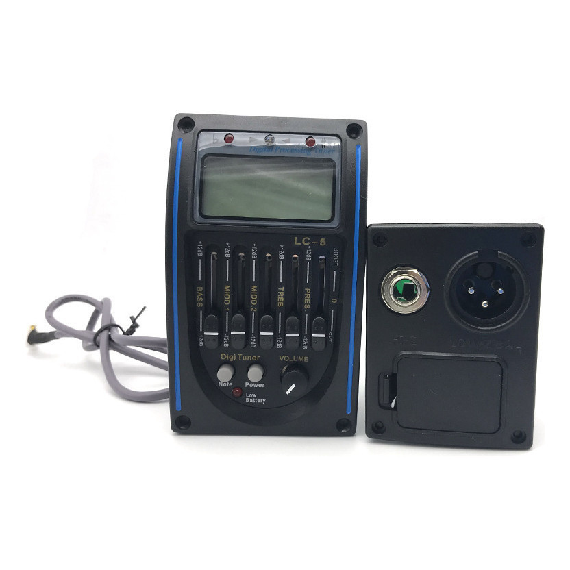 Captador Lc5 Pre Amp Equalizador P/ Violão Com Afinador Lc-5  Alta qualidade em Oferta na Shopee